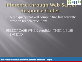    Need query that will compile fine but generate
    error on branch execution:

SELECT CASE WHEN condition THEN 1 ELSE
  1/0 END
 