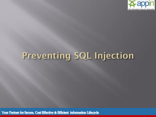 Introduction   Background   Techniques   Prevention   Demo   Conclusions   Questions
 