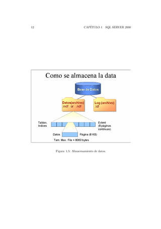12                       CAPÍTULO 1. SQL SERVER 2000




     Figura 1.5: Almacenamiento de datos.
 