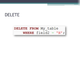DELETE
 