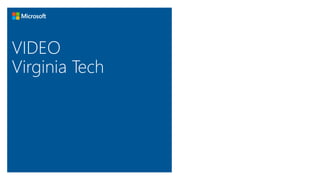 VIDEO 
Virginia Tech 
 