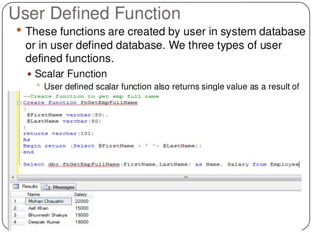 Sql tutorial