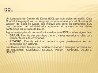 LENGUAJE TRANSACT SQL | PPTX