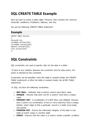 Sql | DOCX