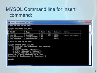 Sql and Sql commands | PPT