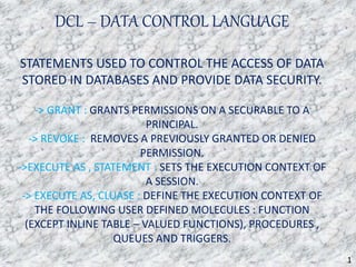 Sql and Sql commands | PPT