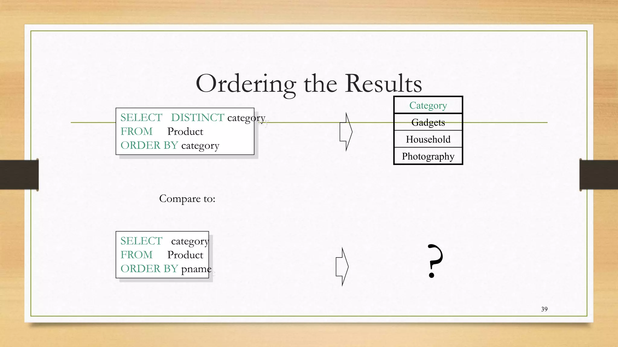 SQL - DML and DDL Commands | PPT