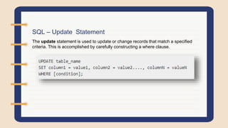 SQL | PPTX