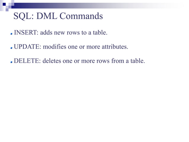 SQL.ppt | Databases | Computer Software and Applications