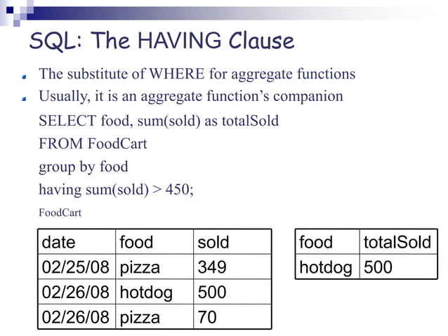 SQL.ppt | Databases | Computer Software and Applications