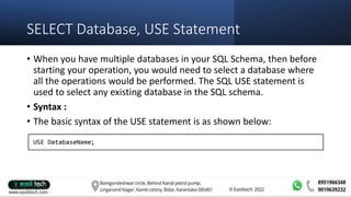 SQL.pptx for the begineers and good know | PPTX