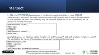 SQL.pptx for the begineers and good know | PPTX