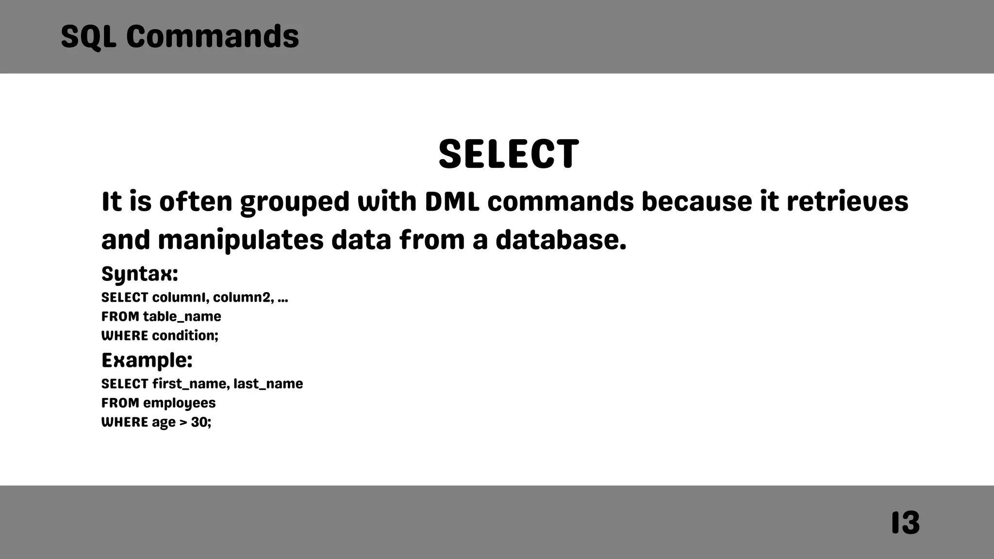 SQL Basics, DDL, DML, DQL, Learn The BAsics Of SQL.pdf
