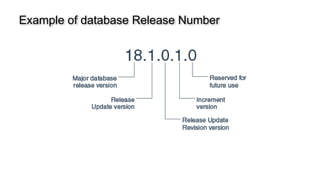Example of database Release Number
 