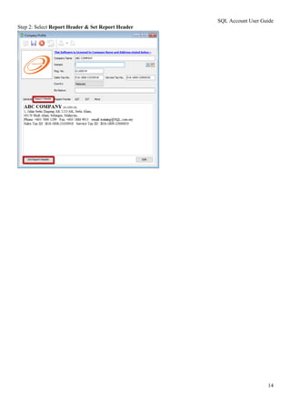 Sql account-user-manual | PDF