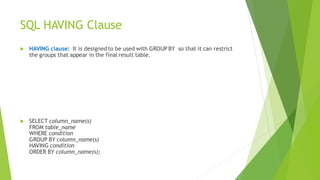 SQL-AGG-FUN.pdfiiiijuyyttfffgyyuyyyyyhhh | PPT