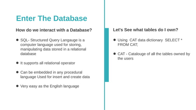 Oracle Sql Basics Ppt Oracle Sql Basics Ppt