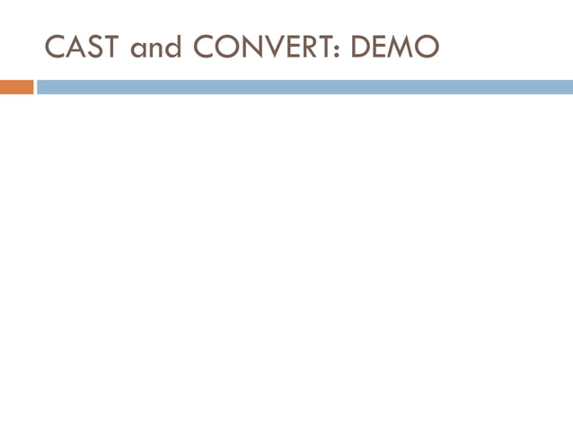 T-SQL Data Types (Quick Overview) | PPT
