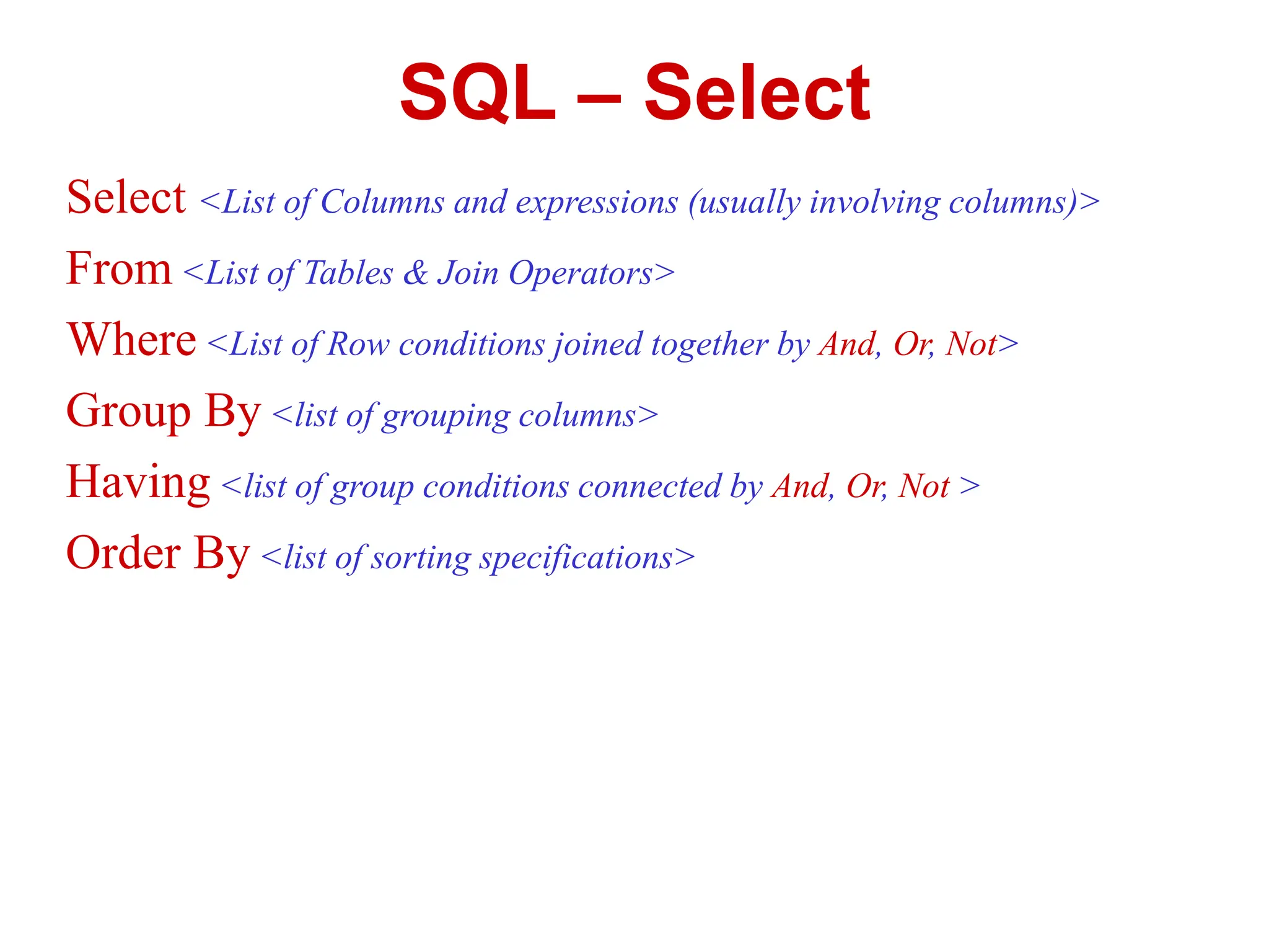 SQL Data Manipulation Language presentation | PPT