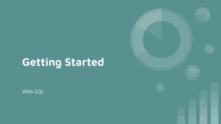 Getting Started
With SQL
 