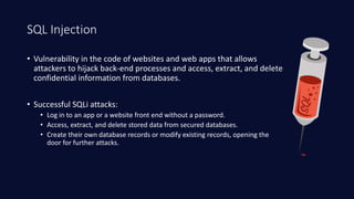 SQL Injection in JAVA | PPTX