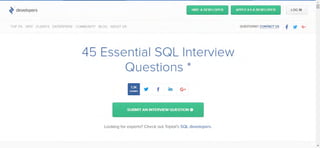45 Essential SQL Interview Questions | PDF