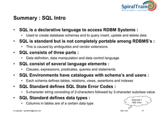 SQL Intro | PPT