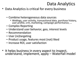 Data Science
• Large data helps to build good models due to high
  probability
  –Statistics
  –Predictions
  –Data Analys...