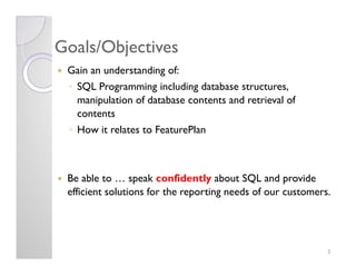 SQL Overview