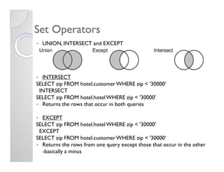 SQL Overview