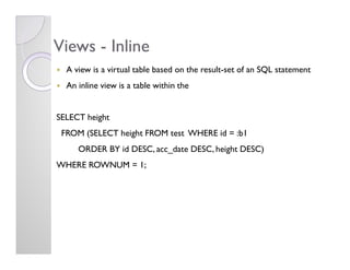SQL Overview