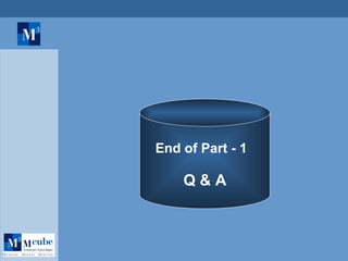 End of Part - 1  Q & A 