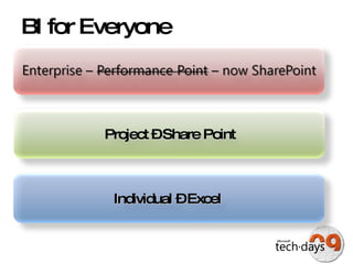 BI for Everyone Individual – Excel  Project – Share Point 