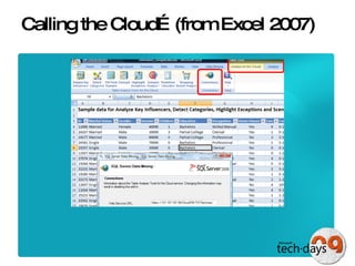 Calling the Cloud…(from Excel 2007) 
