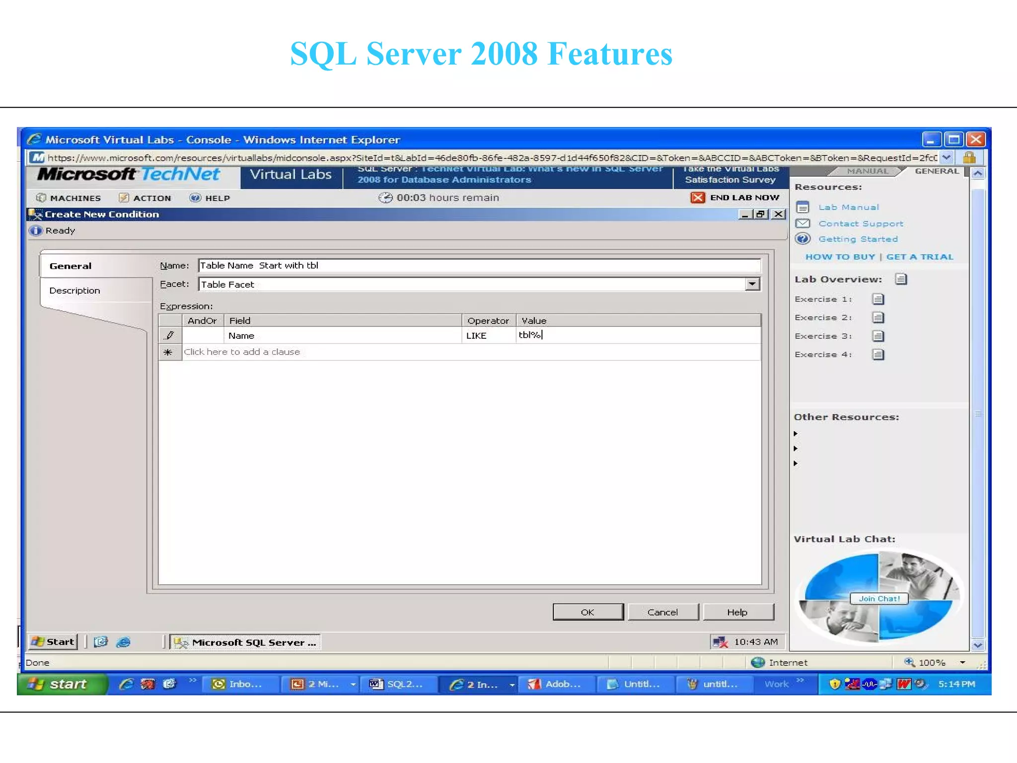 SQL Server 2008 Features 