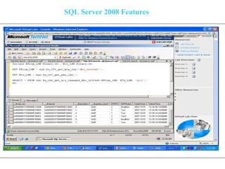 SQL Server 2008 Features 
