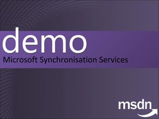 Microsoft Synchronisation Services 