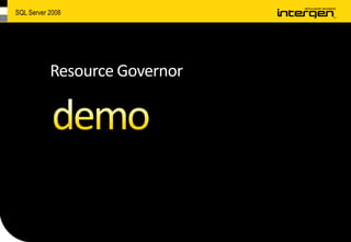 SQL Server 2008 Highlights
