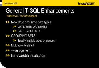 SQL Server 2008 Highlights