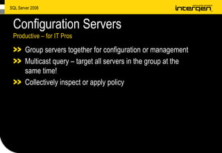 SQL Server 2008 Highlights