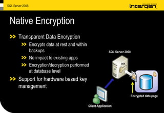 SQL Server 2008 Highlights