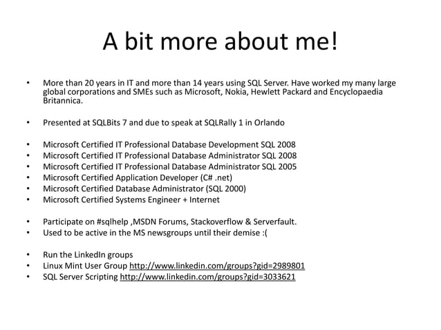 SQL Server Clustering for Dummies | PPT
