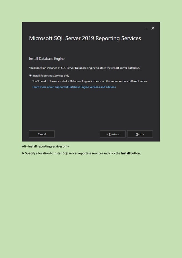 Sql server reporting services | PDF