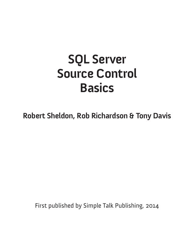 An Introduction To Sql Source Control – SLLYBQ