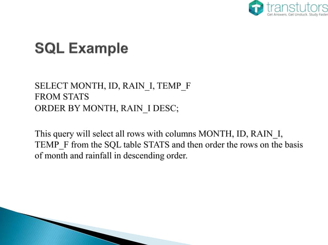 SQL | Computer Science | PPT