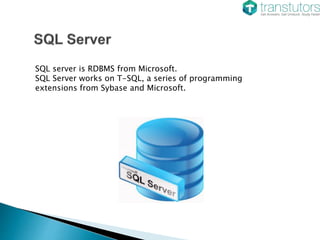 SQL | Computer Science | PPT