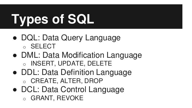 SQL: The Language of Databases