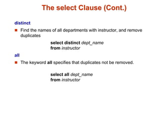 SQL : introduction | PPT