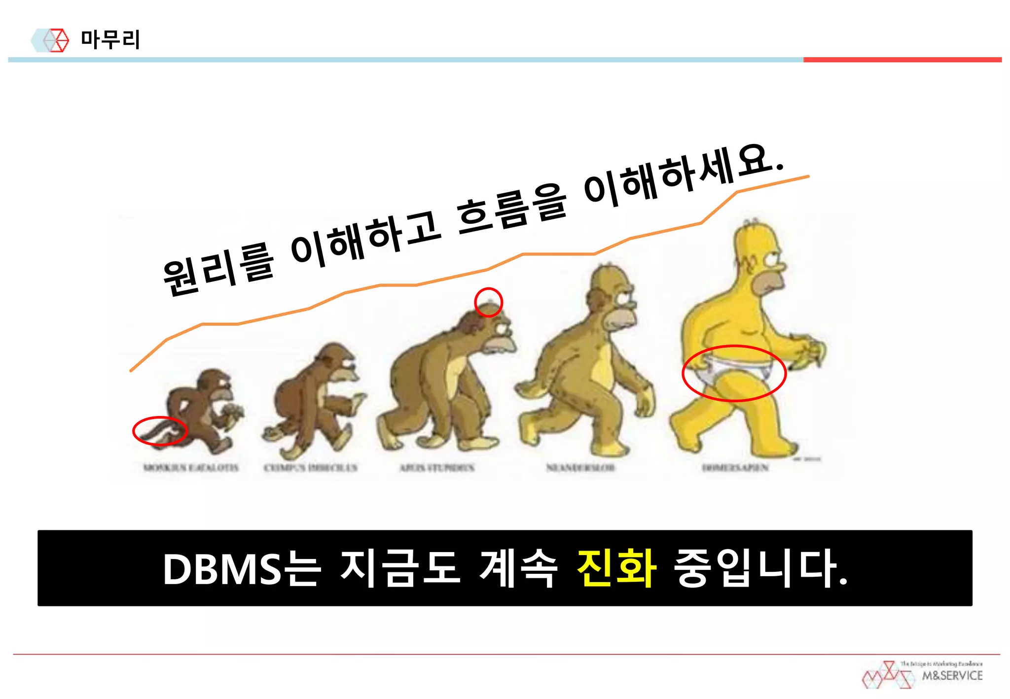 마무리
DBMS는 지금도 계속 진화 중입니다.
 