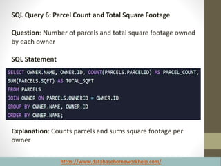 SQL Query Solutions for database management problems | PPT